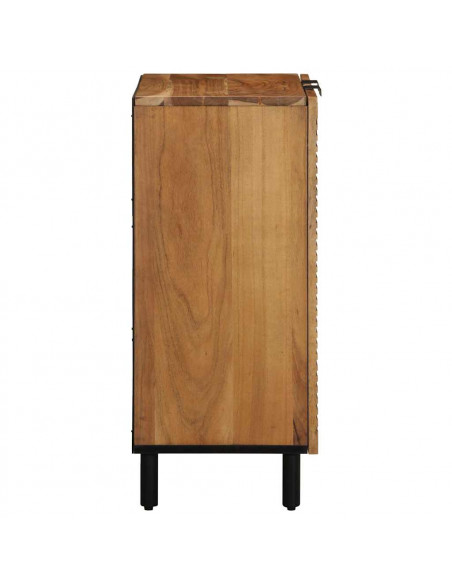 Credenza 60x33x75 cm in Legno Massello di Acacia