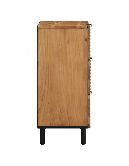 Credenza 60x33x75 cm in Legno Massello di Acacia