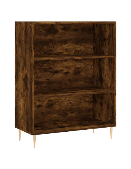 Credenza Rovere Fumo  69,5x34x180 cm in Legno Multistrato