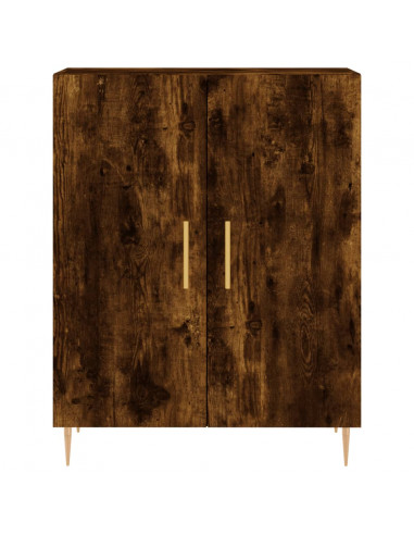 Credenza Rovere Fumo  69,5x34x180 cm in Legno Multistrato