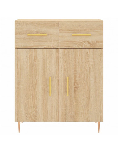 Credenza Rovere Sonoma 69,5x34x180 cm in Legno Multistrato