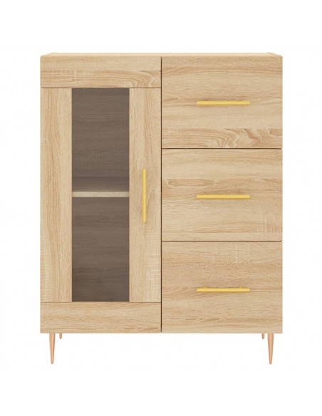 Credenza Rovere Sonoma 69,5x34x180 cm in Legno Multistrato