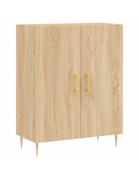 Credenza Rovere Sonoma 69,5x34x180 cm in Legno Multistrato
