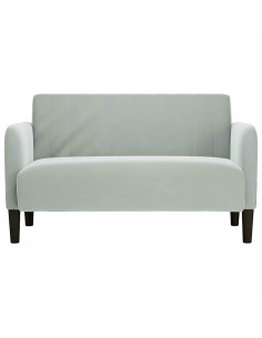 Divano Divanetto Grigio Chiaro 109 cm in Velluto 2