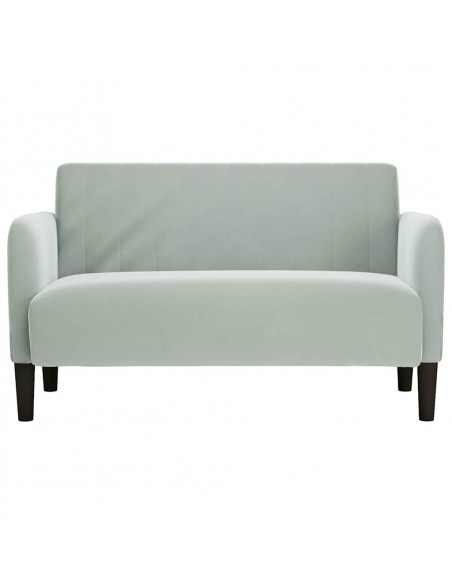 Divano Divanetto Grigio Chiaro 109 cm in Velluto