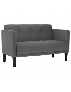 Divano Divanetto Grigio Scuro 111 cm in Tessuto