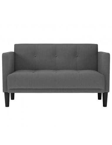 Divano Divanetto Grigio Scuro 111 cm in Tessuto