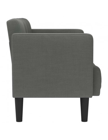 Divano Divanetto Grigio Scuro 111 cm in Tessuto