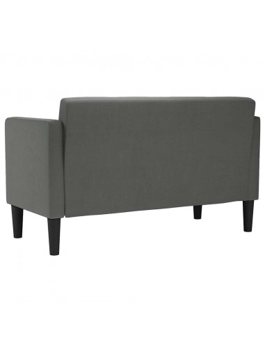 Divano Divanetto Grigio Scuro 111 cm in Tessuto