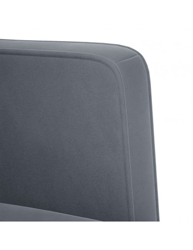 Divano Divanetto Grigio Scuro 111 cm in Velluto