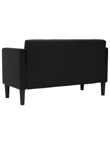 Divano Divanetto Nero 111 cm in Velluto