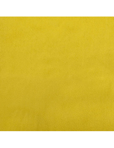 Divano Letto Estraibile con Cassetti Giallo 90x200cm in Velluto