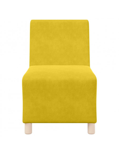 Divano Sedia Giallo 55 cm Velluto