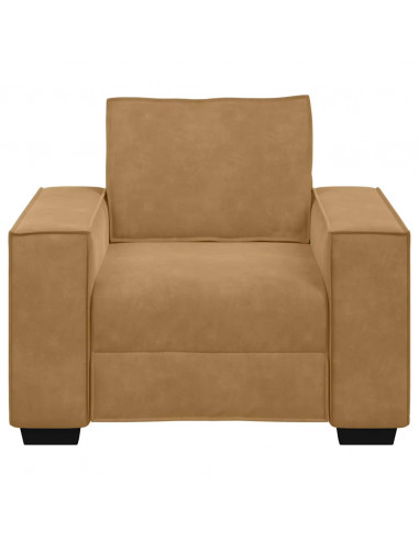 Divano Sedia Marrone 59 cm Velluto