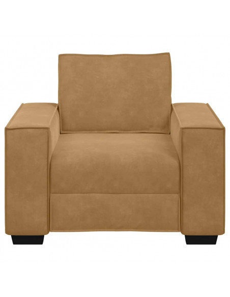 Divano Sedia Marrone 59 cm Velluto