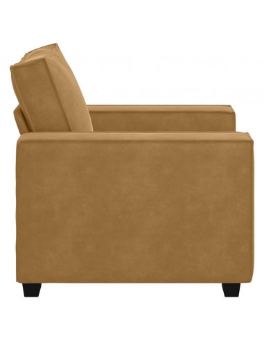 Divano Sedia Marrone 59 cm Velluto