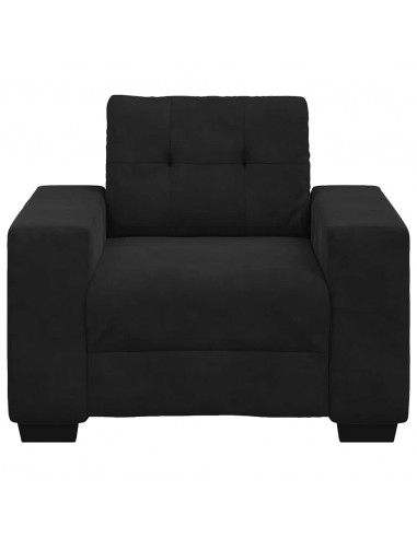 Divano Sedia Nero 59 cm Velluto