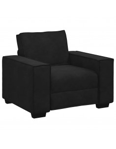 Divano Sedia Nero 59 cm Velluto