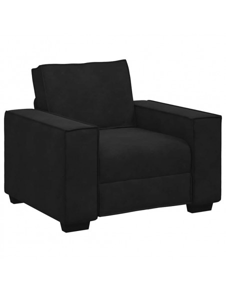 Divano Sedia Nero 59 cm Velluto