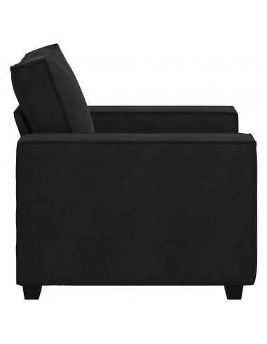 Divano Sedia Nero 59 cm Velluto