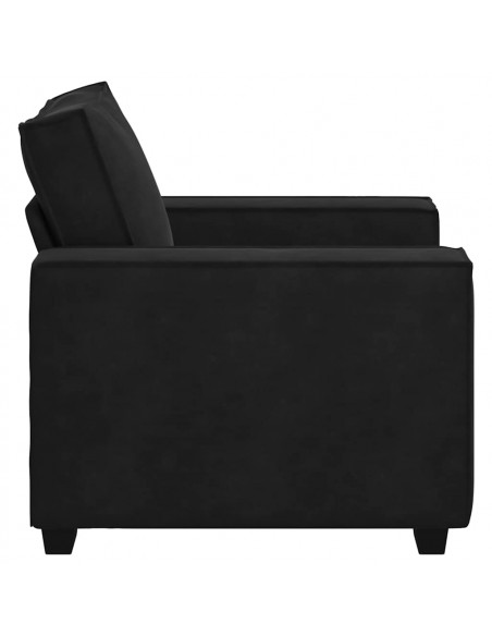 Divano Sedia Nero 59 cm Velluto