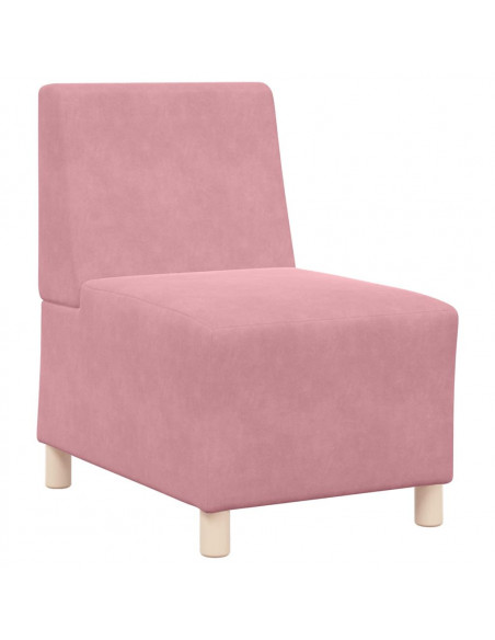 Divano Sedia Rosa 55 cm Velluto