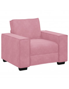 Divano Sedia Rosa 59 cm Velluto