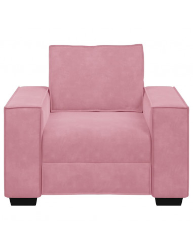 Divano Sedia Rosa 59 cm Velluto