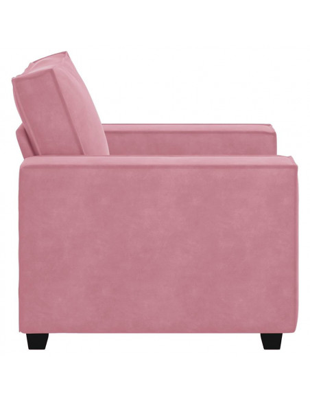 Divano Sedia Rosa 59 cm Velluto