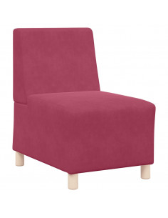 Divano Sedia Rosso Vino 55 cm Velluto