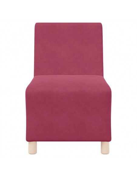 Divano Sedia Rosso Vino 55 cm Velluto