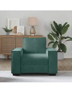 Divano Sedia Verde Scuro 59 cm Velluto 2