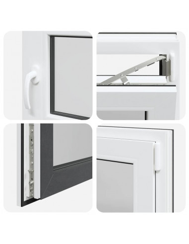 Finestra per Seminterrato RISOR 60x60cm Anta Ribalta DIN Destra