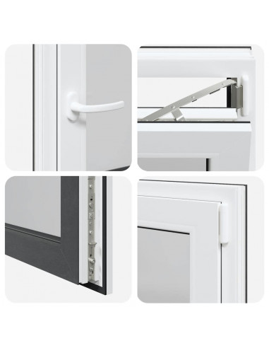 Finestra per Seminterrato RISOR 60x80cm Anta Ribalta DIN Destra