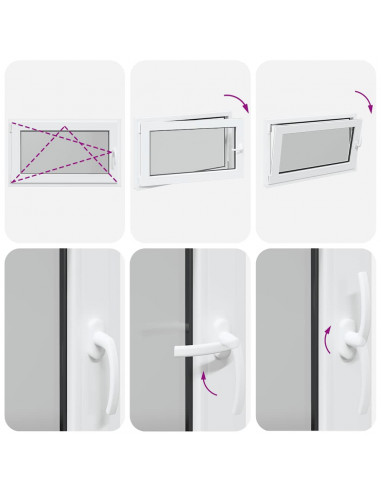 Finestra Seminterrato RISOR 100x60 cm Anta Ribalta DIN Sinistra