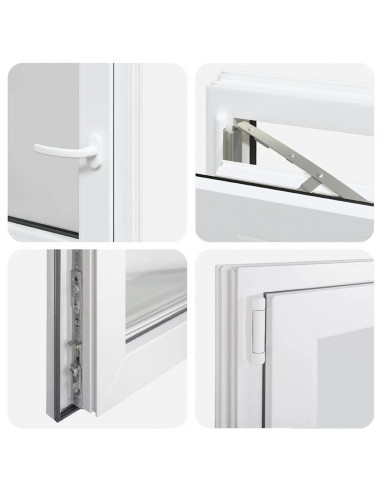 Finestra Seminterrato RISOR 60x60 cm Anta Ribalta DIN Sinistra