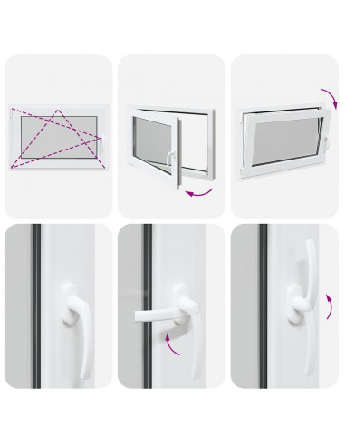Finestra Seminterrato RISOR 60x80 cm Anta Ribalta DIN Sinistra