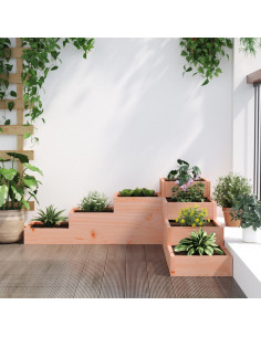 Fioriera da Giardino 4 Ripiani 106x104,5x36cm Massello Douglas 2