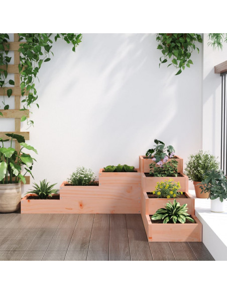 Fioriera da Giardino 4 Ripiani 106x104,5x36cm Massello Douglas