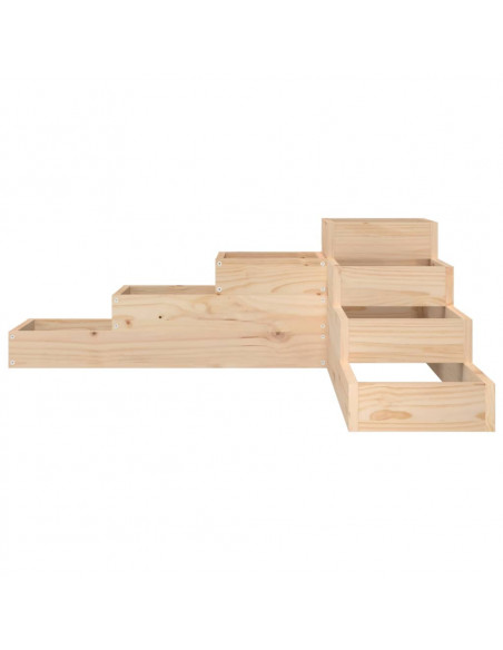 Fioriera Giardino 4 Ripiani 106x104,5x36cm Legno Massello Pino