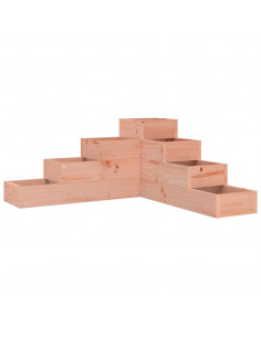 Fioriera Giardino 4 Ripiani 80,5x79x36cm Legno Massello Douglas