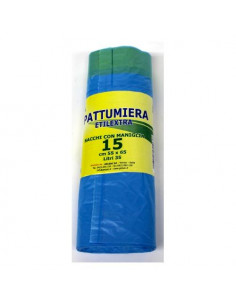 Sacchi immondizia Gel Sac CO955138 Con Maniglie Azzurro