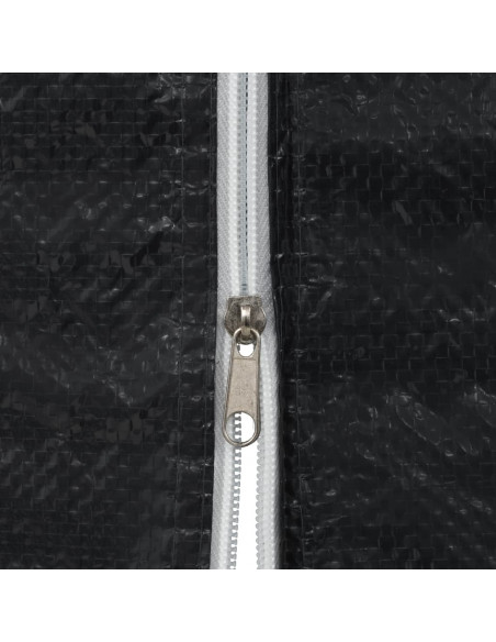 Parete per Tendostruttura in PE  2 pz con Cerniera Antracite