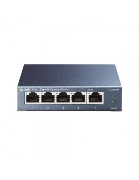 TP-LINK TL-SG105 switch di rete Non gestito L2 Gigabit Ethernet (10/100/1000) Nero