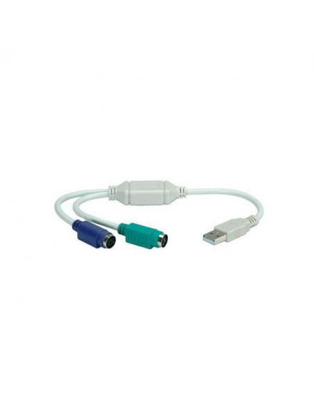 Nilox NX120200103 cavo PS/2 2x 6-p Mini-DIN USB A Bianco