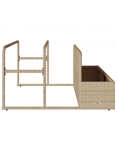 Galleggiante a Bordo Piscina Beige 110x100x57 cm in Polyrattan