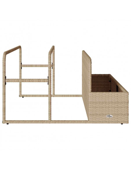 Galleggiante a Bordo Piscina Beige 110x100x57 cm in Polyrattan