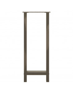 Gambe per tavolo da bar in acciaio naturale 2 pz 40x(100-101) cm in acciaio