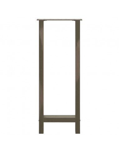 Gambe per tavolo da bar in acciaio naturale 2 pz 50x(100-101) cm in acciaio