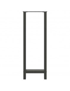 Gambe per tavolo da bar antracite 2 pz 40x(110-111) cm in acciaio